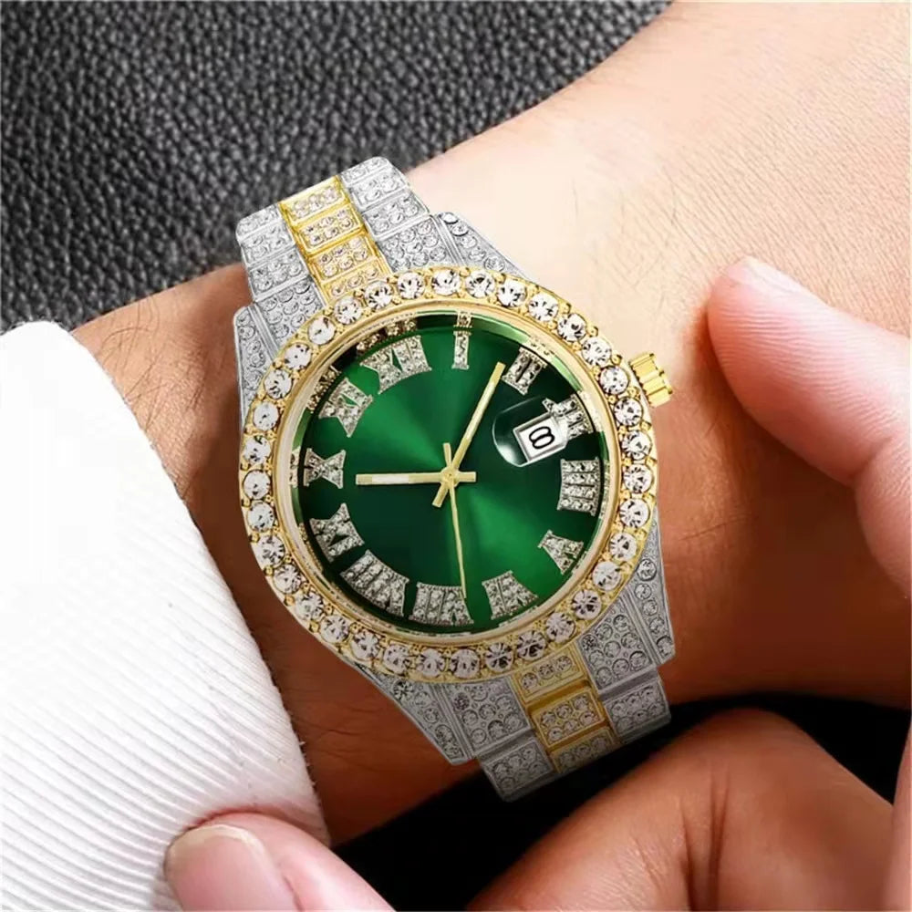 Diamond Men's quartz watch